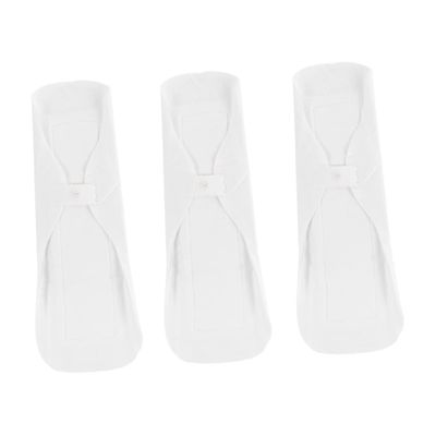 3Pcs Washable Cotton Menstrual Pads Reusable Sanitary Napkins for Leak Prevention Comfortable and Breathable for Daily Use and Travel