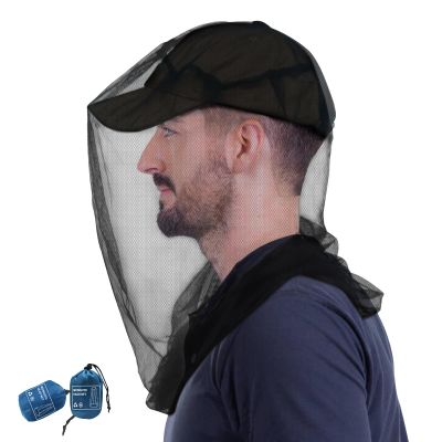 South To East Premium Midge Net for Head 2 Pack, Ultra Large & Long, Extra Fine Holes, Fly & Bug Protection Gear for Camping, Hiking, Fishing, Gardening, Safari, Fit All Hats for Men & Women