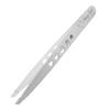 YNR Tweezers for Facial Hair Women  Stainless Steel Slanted Eyebrow Tweezer for Precision Hair Plucking, Chin, Ingrown Hair, Splinters & Tick Remover for Men & Women | (Silver) view 1