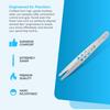 YNR Tweezers for Facial Hair Women  Stainless Steel Slanted Eyebrow Tweezer for Precision Hair Plucking, Chin, Ingrown Hair, Splinters & Tick Remover for Men & Women | (Silver) view 2