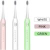 ARTSZY Electric Toothbrush USB Rechargeable with Replacement Toothbrush Heads 5 Modes Washable Ultrasonic Whitening Tooth Brush for Adult (Color : Green) view 2