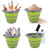 Gsycle Collapsible Plastic Bucket, 10L Foldable Round Tub Portable Fishing Water Pail Space Saving Outdoor Waterpot Water Bucket for Home, Office, Fishing, Camping, Beach view 3