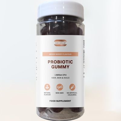 Probiotic Gummy, Probiotic Gummies - Probiotics with 1 Billion CFUs for Digestive Health, Men, Women - for Immune Support/Mixed Berry Flavour (60 Count)