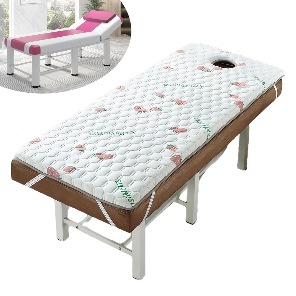 LXJDDLD Spa Massage Table Pad,Massage Table Memory Foam Topper with Breathe Hole,Non-Slip Beauty Salon Bed Mattress,Massage Accessories Protector,Lash Bed Cushion for Tattoo,5cm/2.0in,S 70x180cm