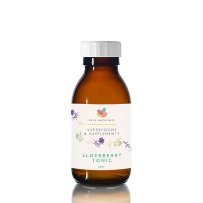 Elderberry Syrup Tonic, Vitamin C, Zinc, Immune Support Supplement Liquid, Syrup, 60ml (Pack of 1)