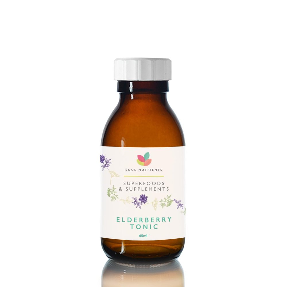Elderberry Syrup Tonic, Vitamin C, Zinc, Immune Support Supplement Liquid, Syrup, 60ml (Pack of 1)