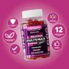Adult Multi Vitality Gummy | 11 Essential Vitamins & Minerals A,D,E,C,B3,B6,B5,B12,Biotin, Zinc & Iodine | Mixed Berry Flavour | 60 Vegan Gummies | Support Wellbeing & Immune System by NUTRIGUMS view 2