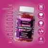 Adult Multi Vitality Gummy | 11 Essential Vitamins & Minerals A,D,E,C,B3,B6,B5,B12,Biotin, Zinc & Iodine | Mixed Berry Flavour | 60 Vegan Gummies | Support Wellbeing & Immune System by NUTRIGUMS view 3