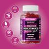 Adult Multi Vitality Gummy | 11 Essential Vitamins & Minerals A,D,E,C,B3,B6,B5,B12,Biotin, Zinc & Iodine | Mixed Berry Flavour | 60 Vegan Gummies | Support Wellbeing & Immune System by NUTRIGUMS view 4