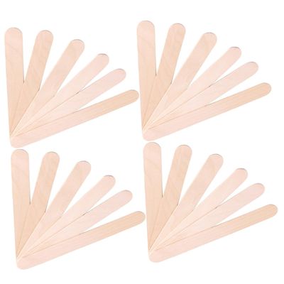 AOKWAWALIY 200pcs Wood Wax Stick Multitools Disposable Wax Spatula Wax Applicator Wand Wide Wax Applicator Body Hair Removal Spatula Wood Wax Spatula Household Scraper Wooden