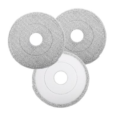 Gogogmee 3pcs Microfiber Rotation Mop Replacement Heads High Water Absorption Easy Cleaning Mop Refills for Household Floor Wet Dust Cleaning