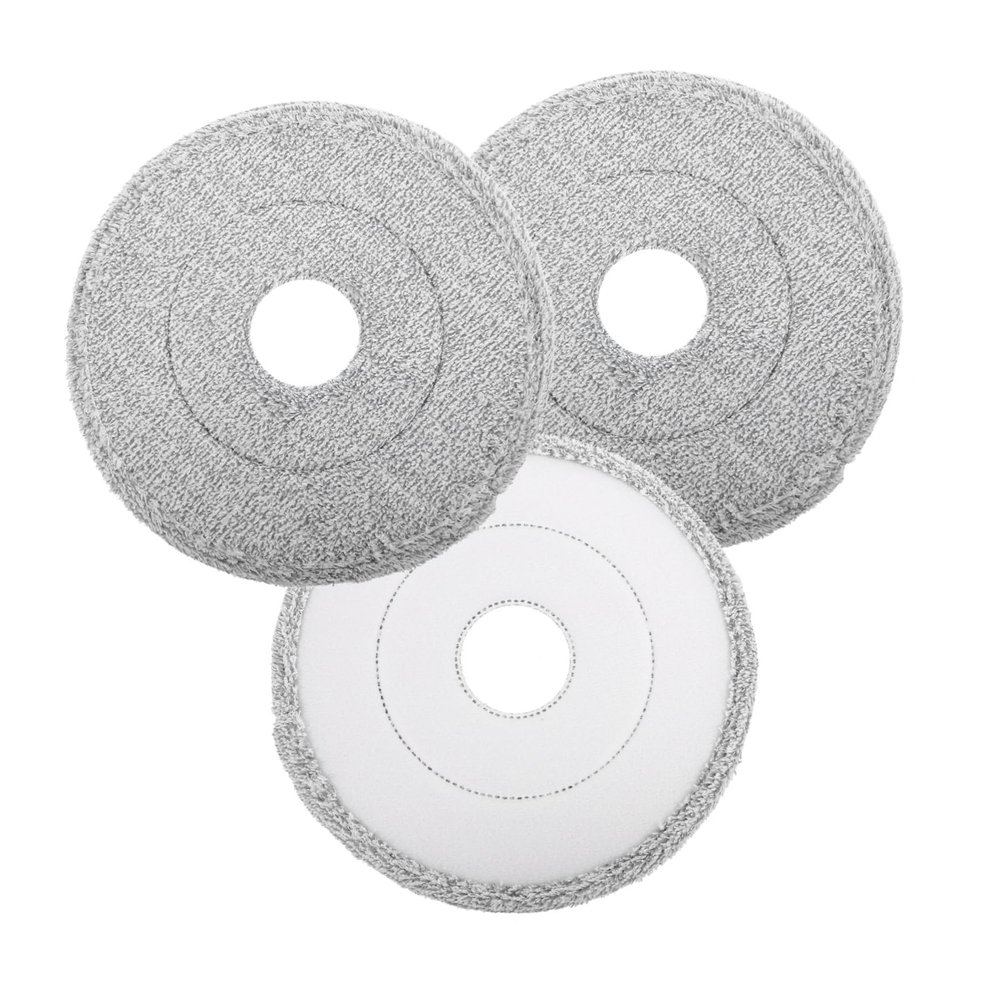 Gogogmee 3pcs Microfiber Rotation Mop Replacement Heads High Water Absorption Easy Cleaning Mop Refills for Household Floor Wet Dust Cleaning