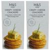 Marks and Spencer Crispy Cheese Crackers 150g wth Onion & Poppy Seed - 2 Pack in a Premier Life Store Box view 1