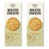Marks and Spencer Wheaten Crackers 150g | Savoury Wheat Creackers - 2 Pack in a Premier Life Store Box view 1