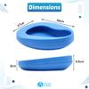 Bed Pan Bundle Set | x1 Bed Pan, x30 Liners, x30 Disposable Gloves, x30 Absorbent Pouches | Ergonomic Bedpans for Adult Men and Women by Bio-Lec Mobility view 3