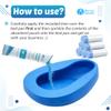Bed Pan Bundle Set | x1 Bed Pan, x30 Liners, x30 Disposable Gloves, x30 Absorbent Pouches | Ergonomic Bedpans for Adult Men and Women by Bio-Lec Mobility view 4