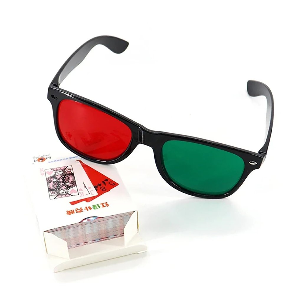 AISITESY 1 Set Red/Green Poker Anti-Suppression Vision Amblyopia Strabismus Trainer Traning Tools