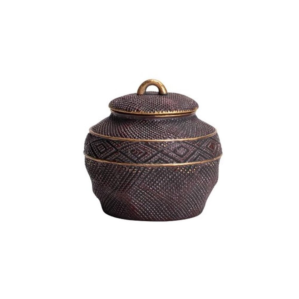 Ceramic Tea Caddy Old Rock Mud Red Gold Tea Cans, Rough Ceramic Tea Cans, Small Ceramic Sealed Cans, Household Tea Storage Cans Tea Storage Container