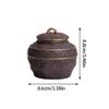 Ceramic Tea Caddy Old Rock Mud Red Gold Tea Cans, Rough Ceramic Tea Cans, Small Ceramic Sealed Cans, Household Tea Storage Cans Tea Storage Container view 2