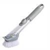 ELDTEC Soap Dispensing Dish Brush, Kitchen Brush for Pot Pan Sink Cleaning, Gray view 1