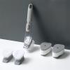 ELDTEC Soap Dispensing Dish Brush, Kitchen Brush for Pot Pan Sink Cleaning, Gray view 3