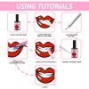 FEXPDL Tooth Gem Kit DIY Tooth Gem Kit Fashionable Removable Tooth Ornaments Tooth Crystal Decoration for Tooth Decor Pink view 4