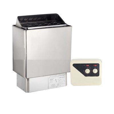 Sauna Steam Generator 3KW 4.5KW 6KW 9KW Stainless Steel Sauna Stove Sauna Heater with Outer Or Innner Sauna Controller for Steam Bath Home Sauna Accessories (Color : 4.5KW, Size : OC)