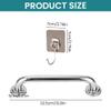 2 Pack Bathroom Grab Rail - 12inch Anti Slip Shower Grab Bar Handle, Stainless Steel Bathroom Balance Bar, Safety Grab Bars for Elderly Children Disability Aids, Safety Hand Rail Support(Silver) view 2
