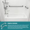 2 Pack Bathroom Grab Rail - 12inch Anti Slip Shower Grab Bar Handle, Stainless Steel Bathroom Balance Bar, Safety Grab Bars for Elderly Children Disability Aids, Safety Hand Rail Support(Silver) view 4