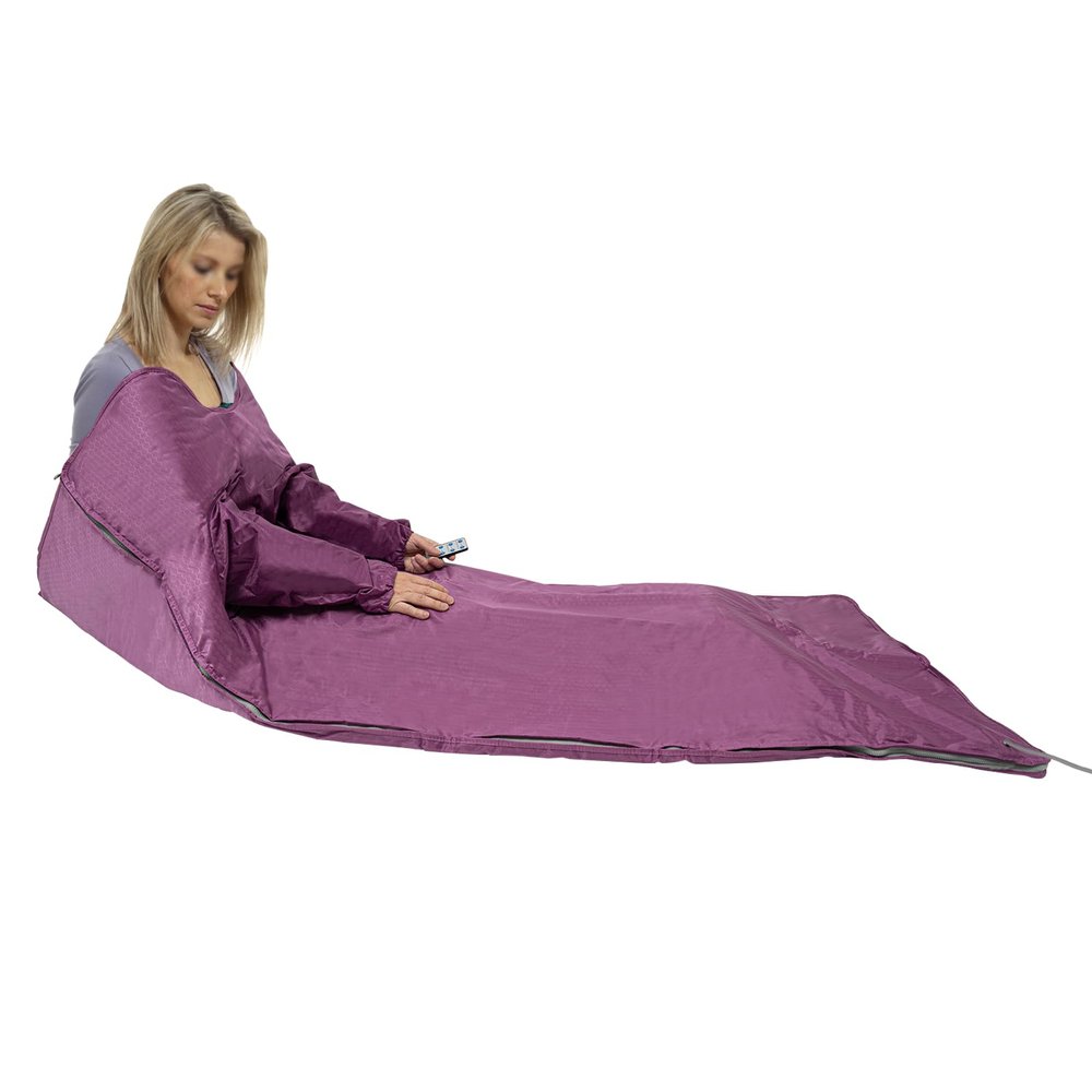 Sauna Blanket, Portable Infrared Sauna Blanket for Home Relaxation, for Bedrooms, Living Rooms, Beauty Parlors, Health Spas, Offices, Caravans, Spas, Massage Parlors, 1.8m*80cm (Purple)