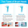 8 Pcs Single Tufted Toothbrush Tuft Toothbrush, Slim Interspace Toothbrushes Interdental Brushes for Detail Cleaning Orthodontic Braces(Pointed+Flat) view 4