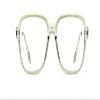 PARWANA Reading Glasses Anti Eye Strain Blue Light Blocking HD Computer Readers Square Flat Light Mirror Eyewear (Color : Green, Size : +300) view 2