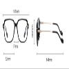 PARWANA Reading Glasses Anti Eye Strain Blue Light Blocking HD Computer Readers Square Flat Light Mirror Eyewear (Color : Green, Size : +300) view 3
