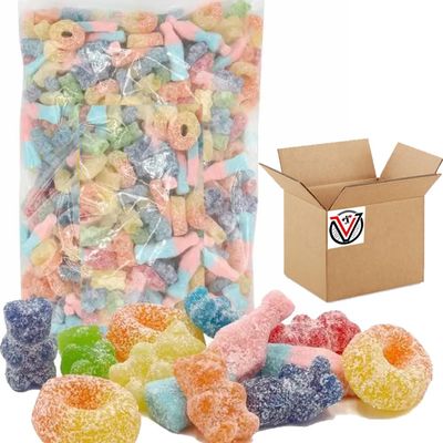 Mega Value Assorted Fizzy Mix 2.5kg - Sugar Coated Fruit and Bubblegum Flavour Sour Jelly Sweets | VIMIX