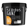 SERIOUS Gainz, 5kg (40 Servings)  Mass Gainer Protein Powder, 30g Protein, 468 Calories, 81g Carbs  Weight Gainer Shake with Whey Isolate Powder & Oat Flour  Post-Workout Recovery  Salted Caramel view 1