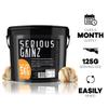 SERIOUS Gainz, 5kg (40 Servings)  Mass Gainer Protein Powder, 30g Protein, 468 Calories, 81g Carbs  Weight Gainer Shake with Whey Isolate Powder & Oat Flour  Post-Workout Recovery  Salted Caramel view 3