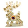 Christmas Wood Countdown Board Elk Chocolate Rack for Christmas Season view 1