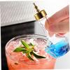 Cabilock 50ml Glass Bitters Bottle Gold Cap Sealing Cocktail Bottle for Mixology Multi-use Bar Bitters Container for Parties and Cocktails view 2