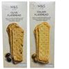 Marks & Spencer Olive & Italian Flatbread Each Pack of 150g (150g X 2) M&S Food in a Premier Life Store Box view 1