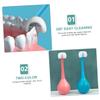 Mobestech Boys and Girls Supple Bristle Toothbrushes 2Pcs Set Portable Comfortable to Hold Tumbler Shaped for Newborns Dental Care Tool Teeth Cleaning view 2