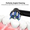 8pcs Cross Clean Replacement Heads Compatible with Braun Oral B Electric Toothbrush, 4pcs White and 4pcs Black. view 2