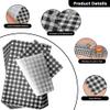 L LIKED 100 PCS Greaseproof Paper Sheets for Food, 12x7.5 Inchs Food Grade Wrap Paper, Black Checkered Basket Liners Waterproof Wax Paper for Deli/BBQ Sandwich Hamburgers Cake Cheese Cookies Buffet view 3