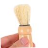 Beavorty Mens Beard Brush and Mustache Shave Cream Brush with Boar Bristles Handheld Grooming Tool for Salon and Home Use view 2