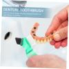 Mobestech 8pcs Mini Double-Head Denture Brush Creative Household Portable Cleaning Tool for Oral Care Small for Home Use and Denture Cleaning Brush view 2