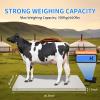 Digital Livestock Scale, Animal Pet Vet Scale, Heavy Duty Large Platform Scale for Pet Vet Animal Cat Sheep, Max 660 lbs view 2