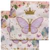 Hrippy Paper Napkins Butterfly Printed Napkins Elegant Serviettes Napkins Dinner Napkins for Wedding Dinner Tea Party Decoration view 1