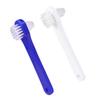 HAPINARY 4pcs Double-Headed Brush Set Multi-Tufted Angle-Trimmed Heads Firm Nylon Bristles Portable False Teeth Cleaning Tool view 1