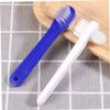 HAPINARY 4pcs Double-Headed Brush Set Multi-Tufted Angle-Trimmed Heads Firm Nylon Bristles Portable False Teeth Cleaning Tool view 4
