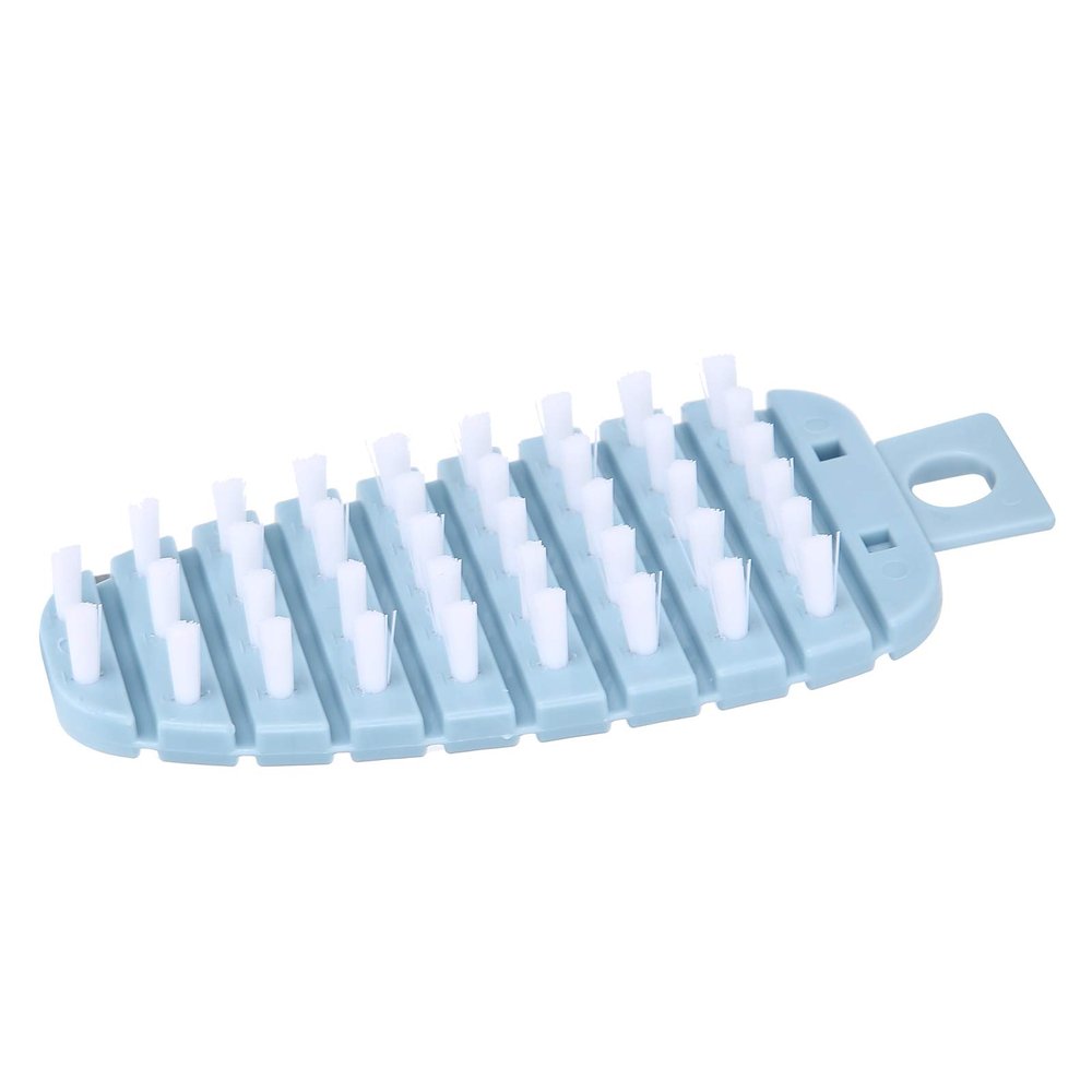 Fruit and Vegetable Cleaning Brush Carrot Shape Hanging Vegetable Brush Carrot Shape Vegetable Brush Fruit Cleaner Potato Scrubbing Brush Fruit Cleaner Kitchen Scrubber (Blue)