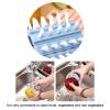 Fruit and Vegetable Cleaning Brush Carrot Shape Hanging Vegetable Brush Carrot Shape Vegetable Brush Fruit Cleaner Potato Scrubbing Brush Fruit Cleaner Kitchen Scrubber (Blue) view 3